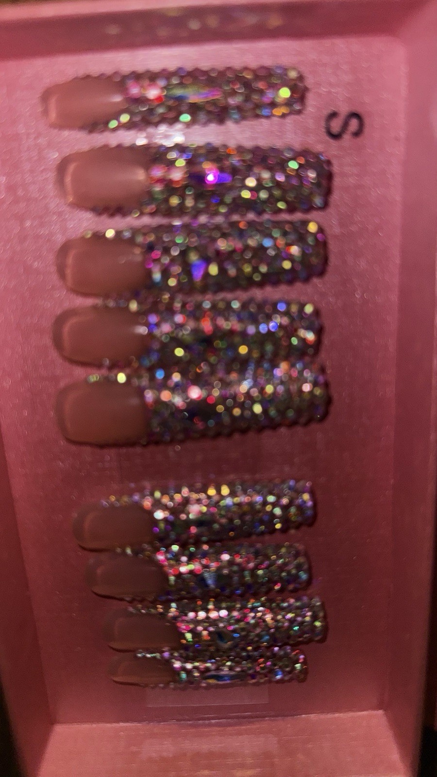 Lovful H27 Long Square Acrylic Press On Nails Size Med