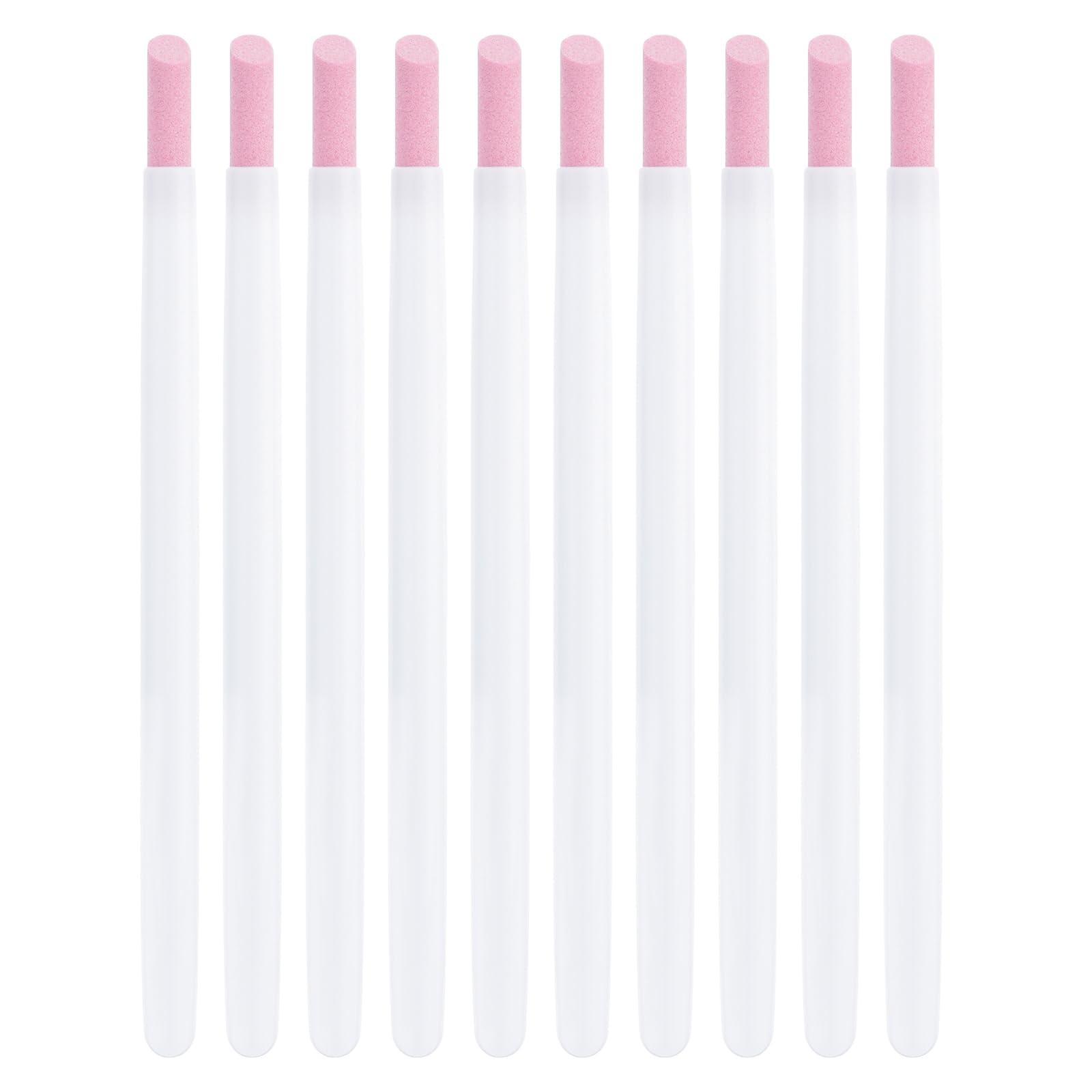 KADS 10Pcs Pumice Stone Nail File Cuticle approx. 14 x 1 cm, White 10pcs