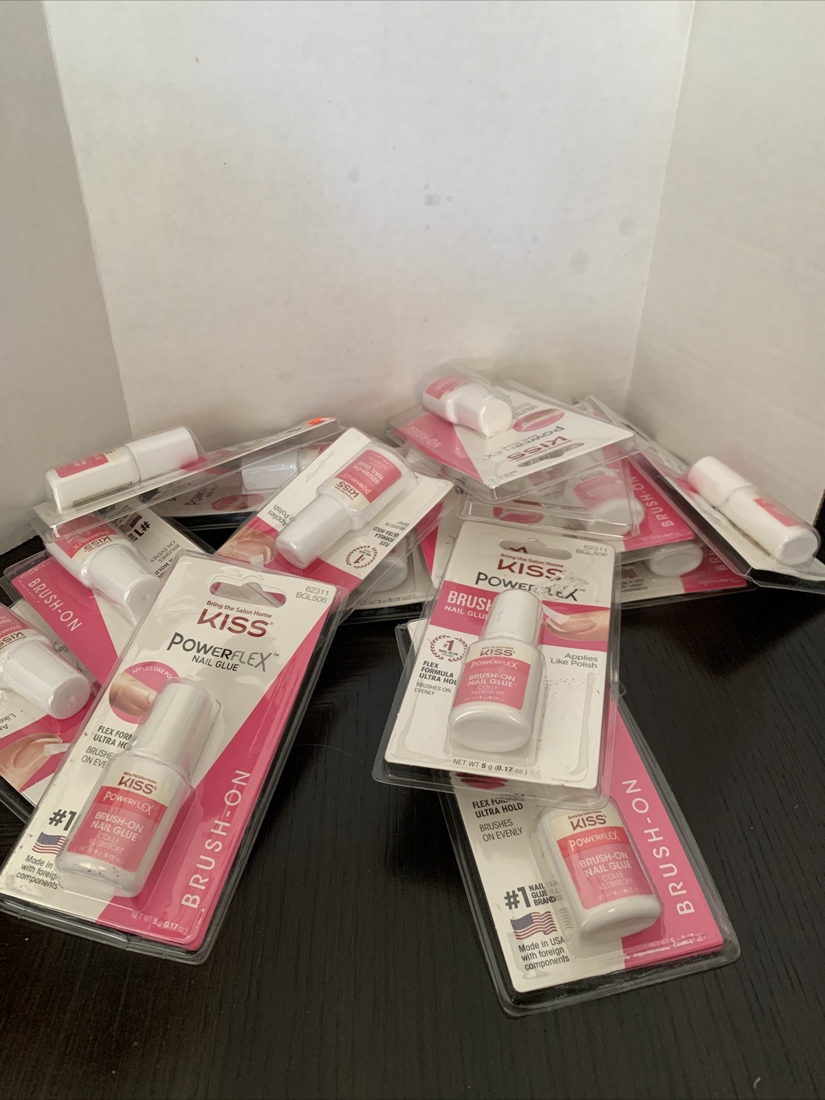 15 Pack KISS Powerflex Brush On Nail Glue, 0.17 oz