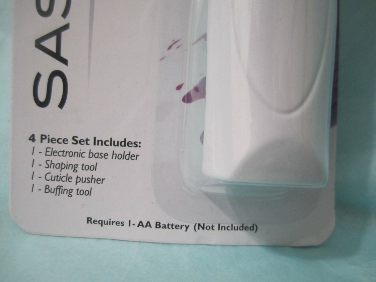 Electronic Nail Kit, Manicure/Pedicur Nail Travel Portable Battery Power 4 pcs