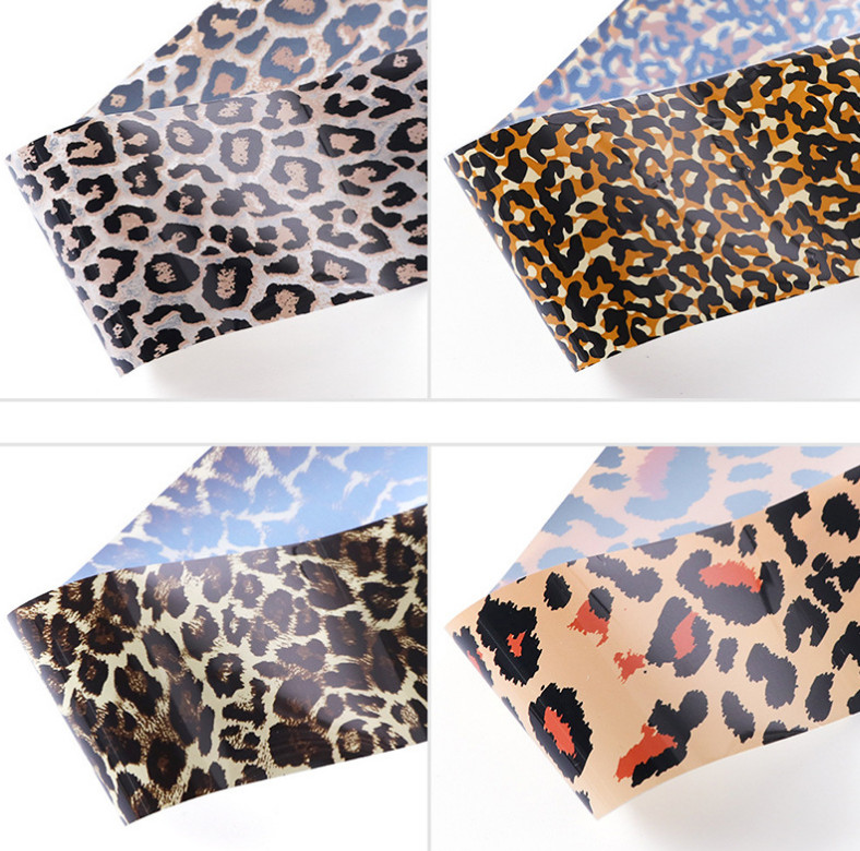 4Pcs Leopard Style Sexy Nail Foils Nail Art Transfer Sticker Decoration NS46