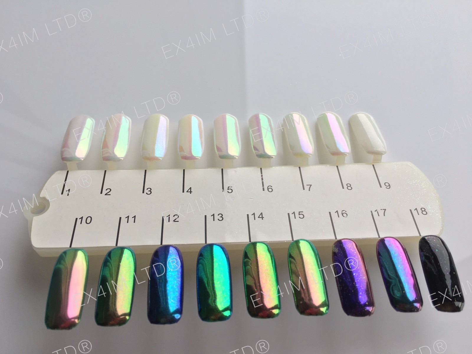 Chameleon Nail Chrome Powder Rainbow Aurora Effect Mirror Nails Powders Colours