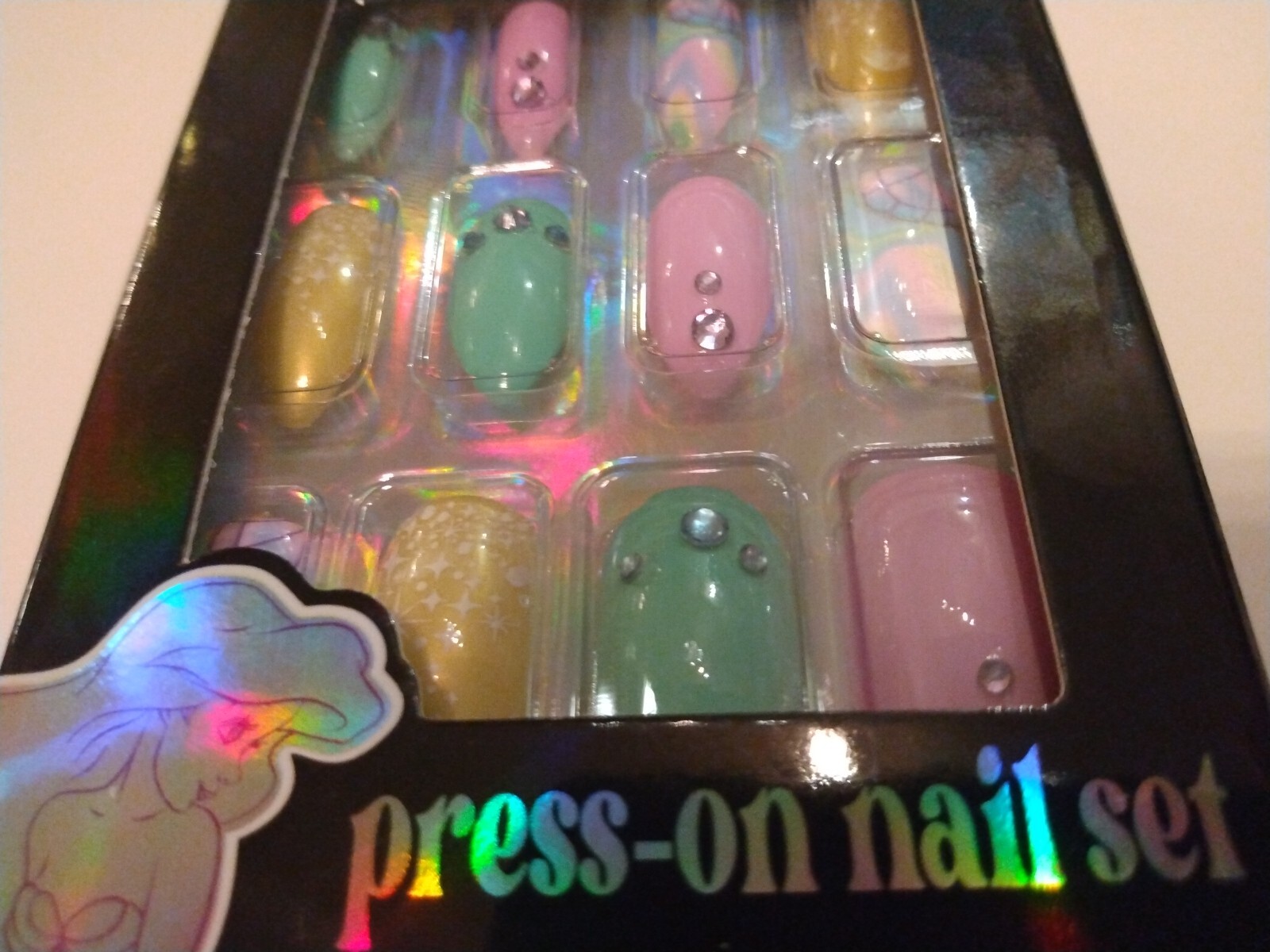Disney Princess Press-on Nail Set 24 Self-adhesive Press On Nails New