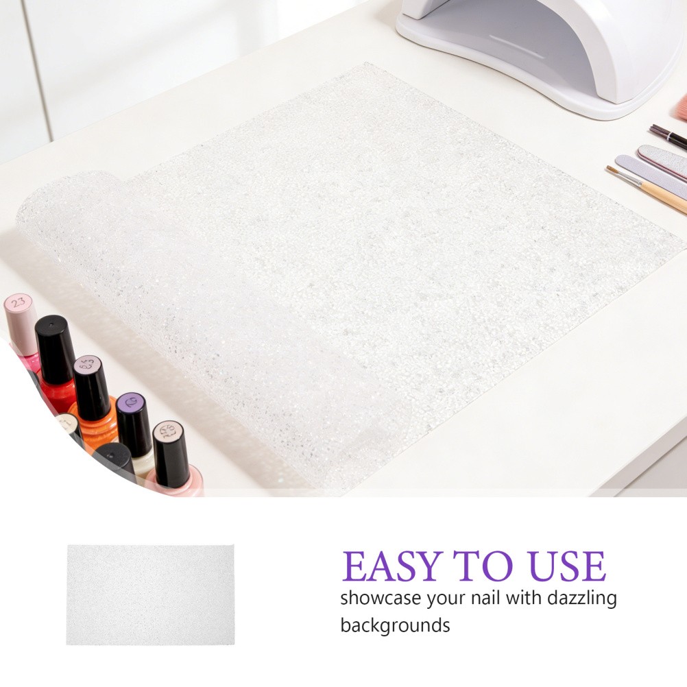 Nail Tech Mat for Table Place Mats Bling Rhinestone Manicure Cushion