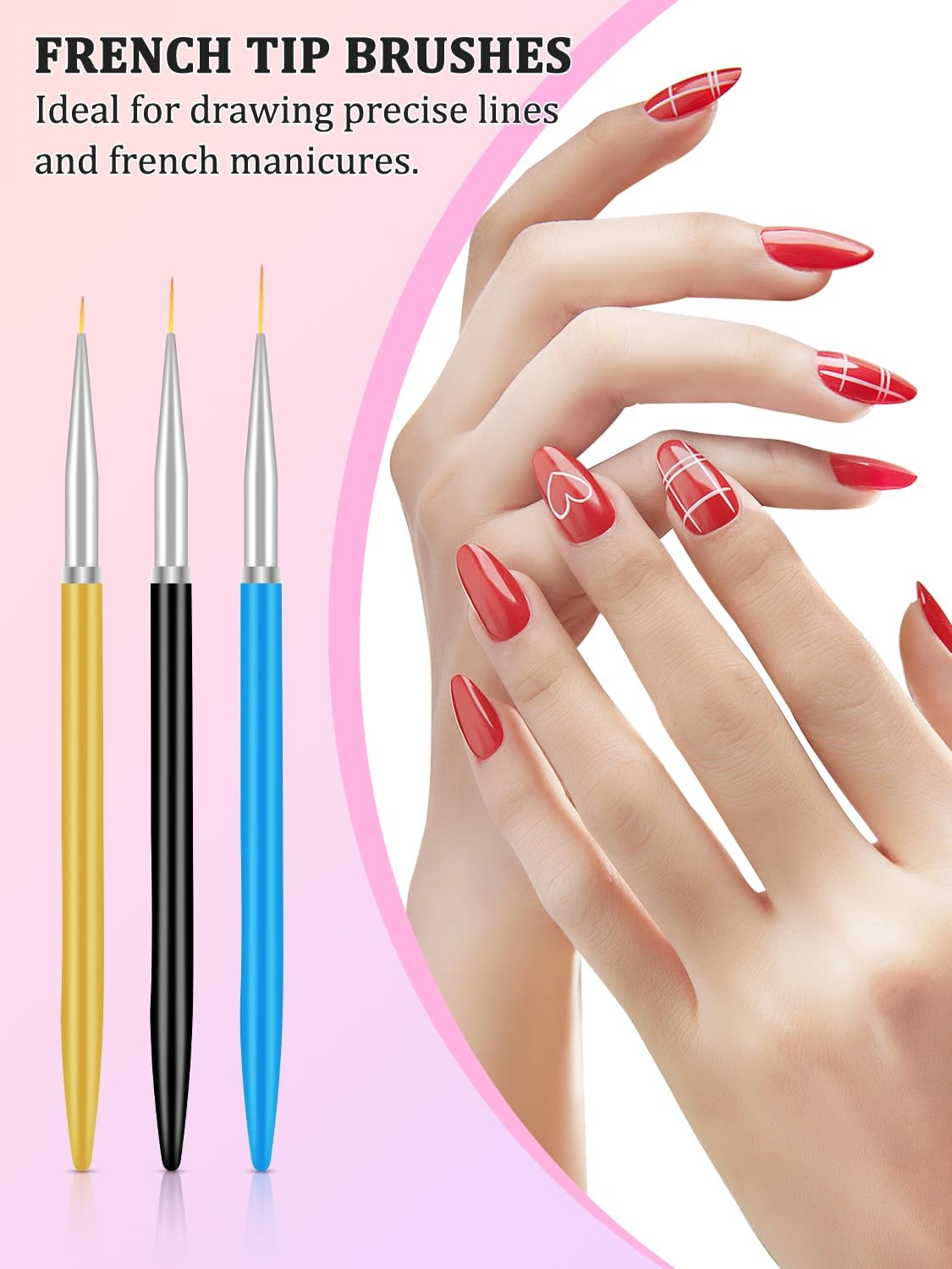 27-In-1 Nail Art Tools with Nail Stand Holder for Press on Painting