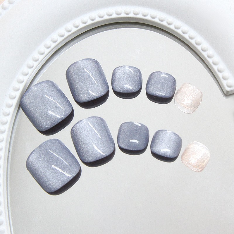 Press On Nails 24Pcs Eye Pattern Glue On False Nails for Women Size 15cm