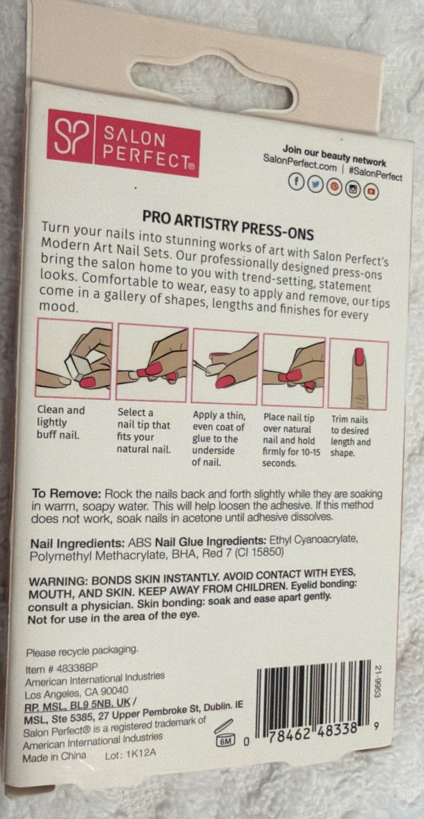 Set Of 2 Modern Nostalgia & Modern Art Salon Perfect Nails SEALED NEW With Glue