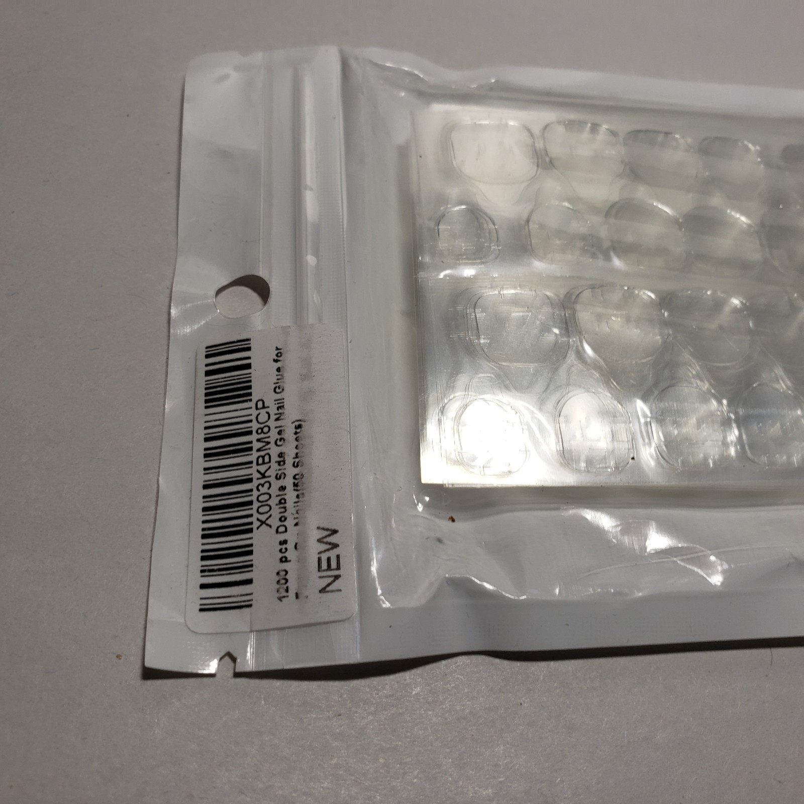 Unbranded Nail Adhesive Tabs for Press on Nails 50 Sheets Double Sided Gel Glue