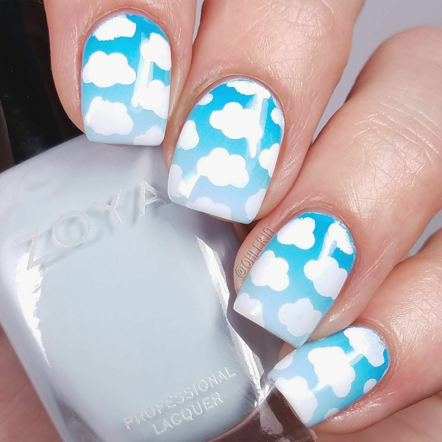 Clouds Stencils for Nails, Nail Stickers, Nail Art, Nail Vinyls