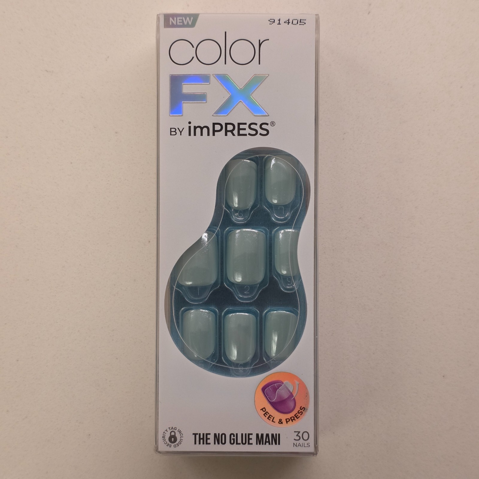 Color FX imPRESS Lot of 5 Press On Nails Gloss and Matte Black Orange Teal Blue