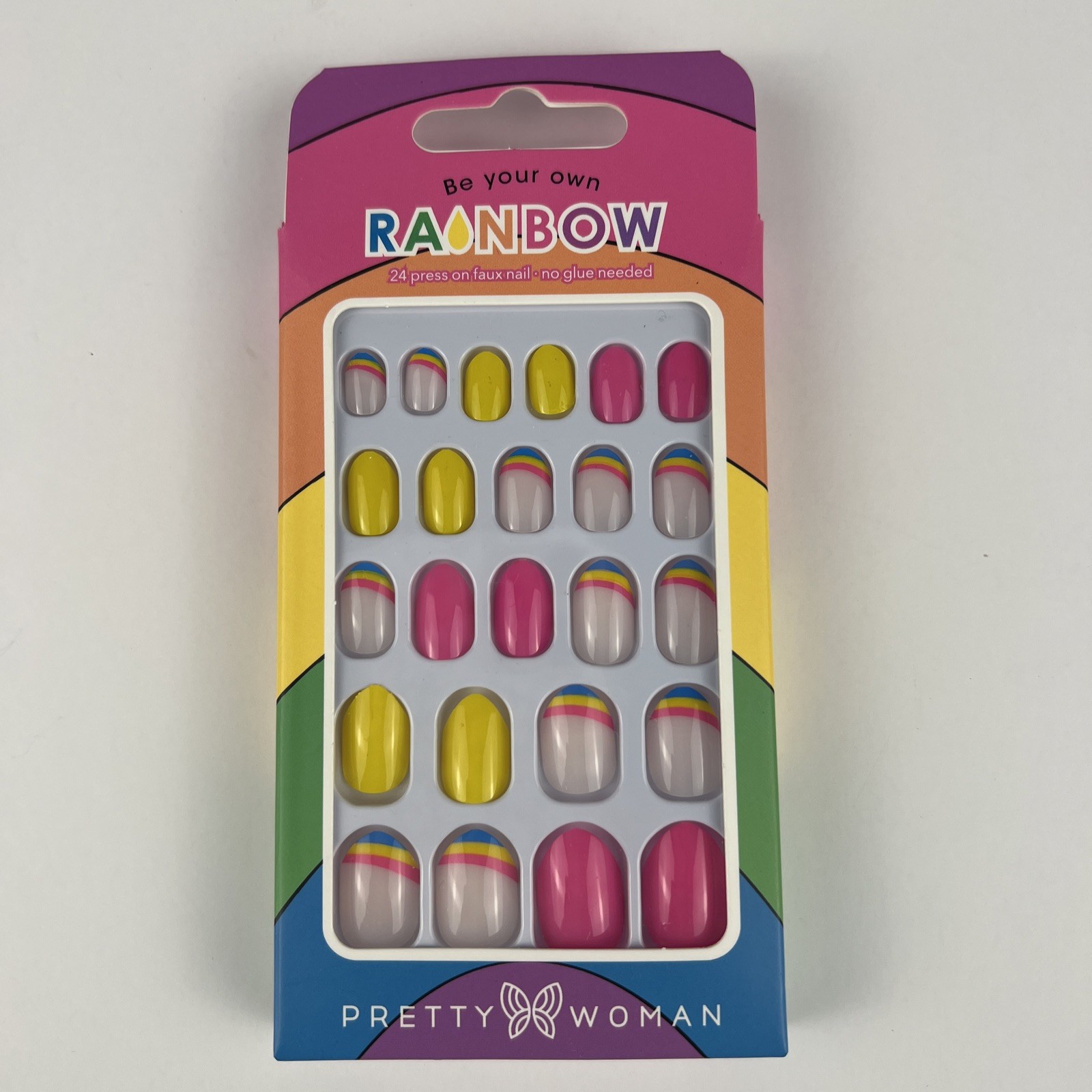 Pretty Woman Press-On Nails Be Your own Rainbow Kids / Small