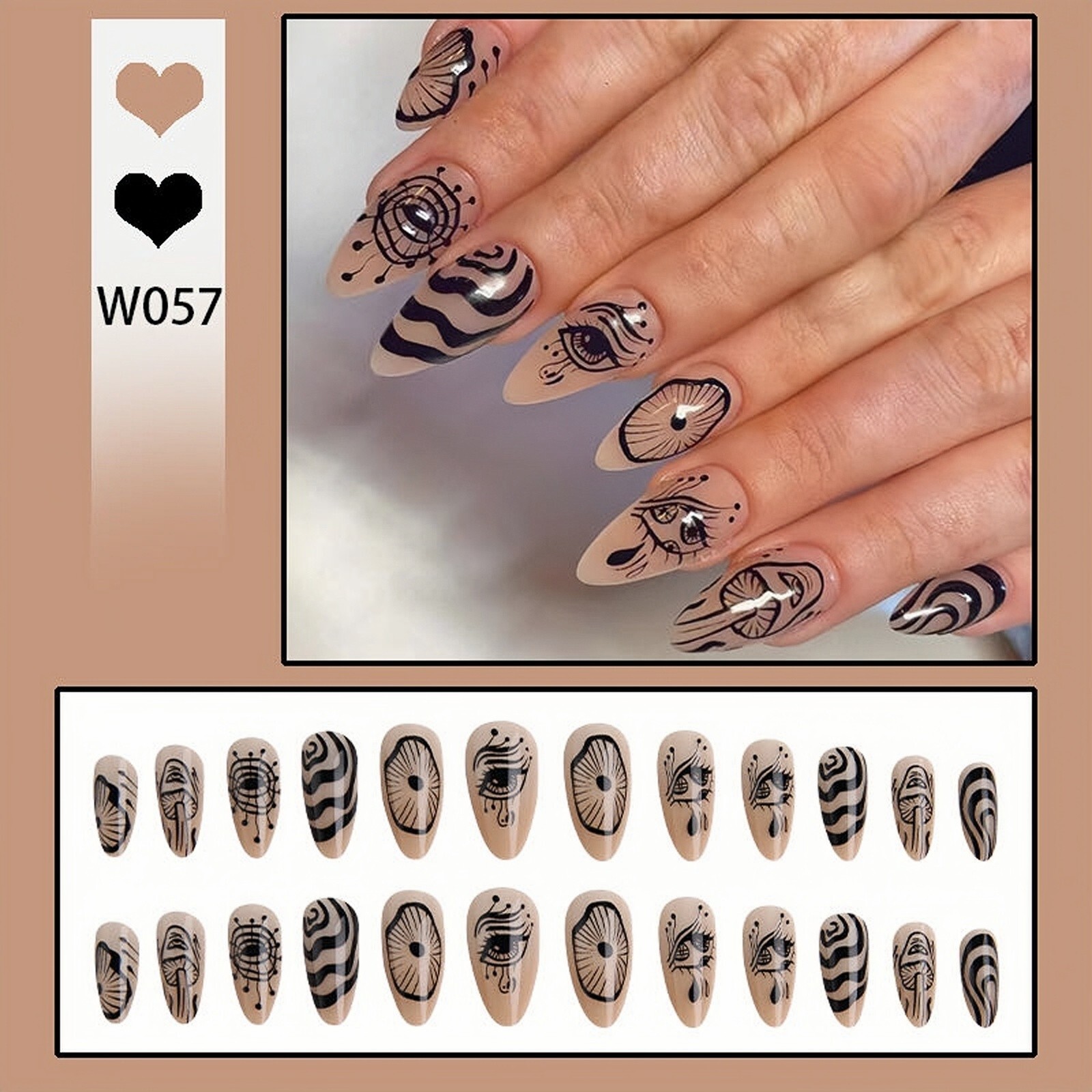 Glamnetic Reusable SPRINKLES 24 Nails, Glue, File, Stick, Alcohol