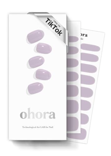 Semi Cured Gel Nail Strips () – Purple, Solid, Works with Any N Cream Lavender