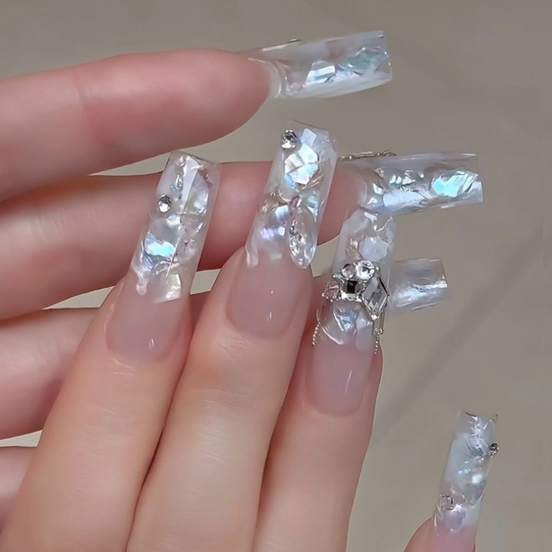 1 Box Thin Natural Shell Fragments Handmade DIY Materials Nail Art Accessories