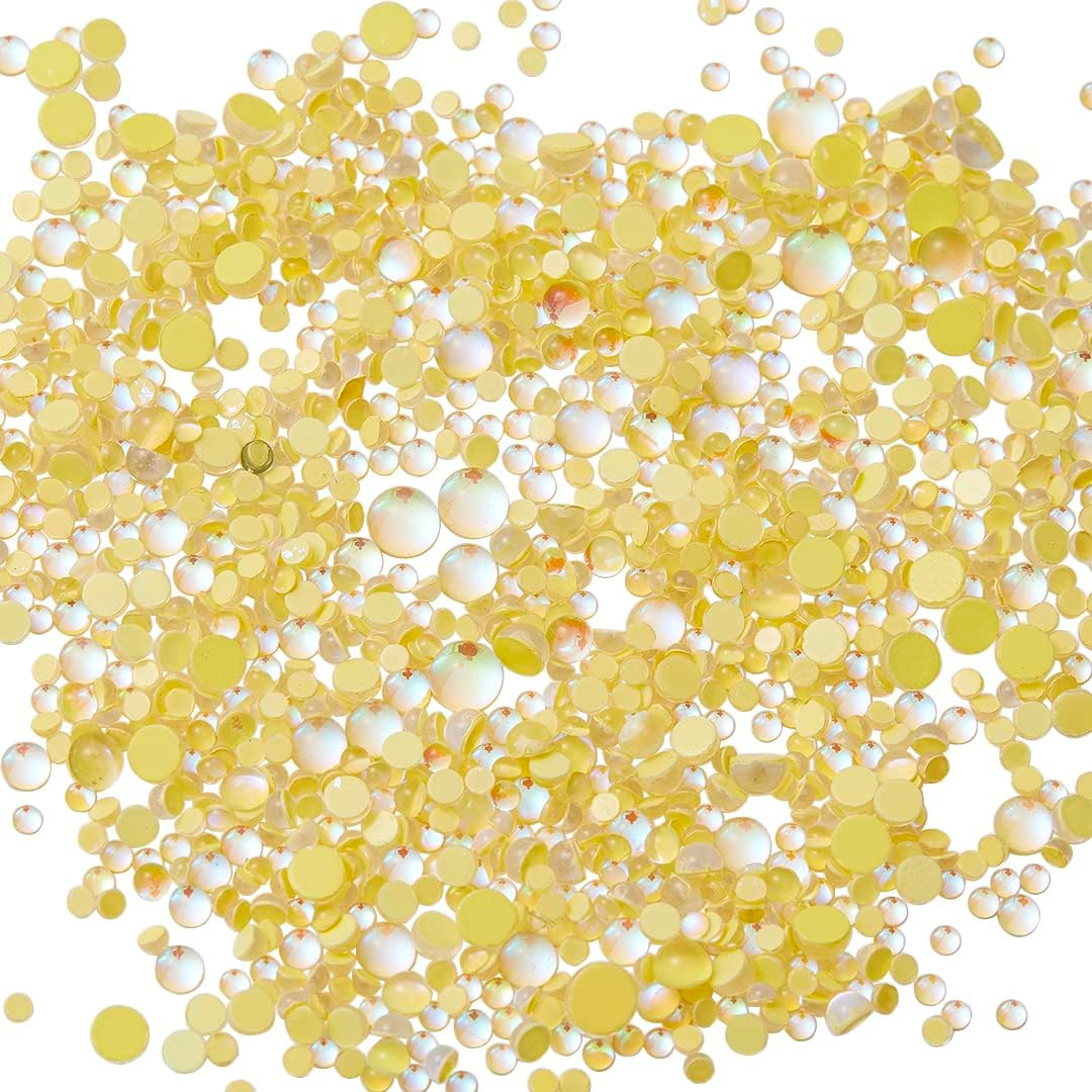 Mermaid Rhinestone Mat Candy Caramel Stone Mix Beaded Nail Art Beads Blend Size
