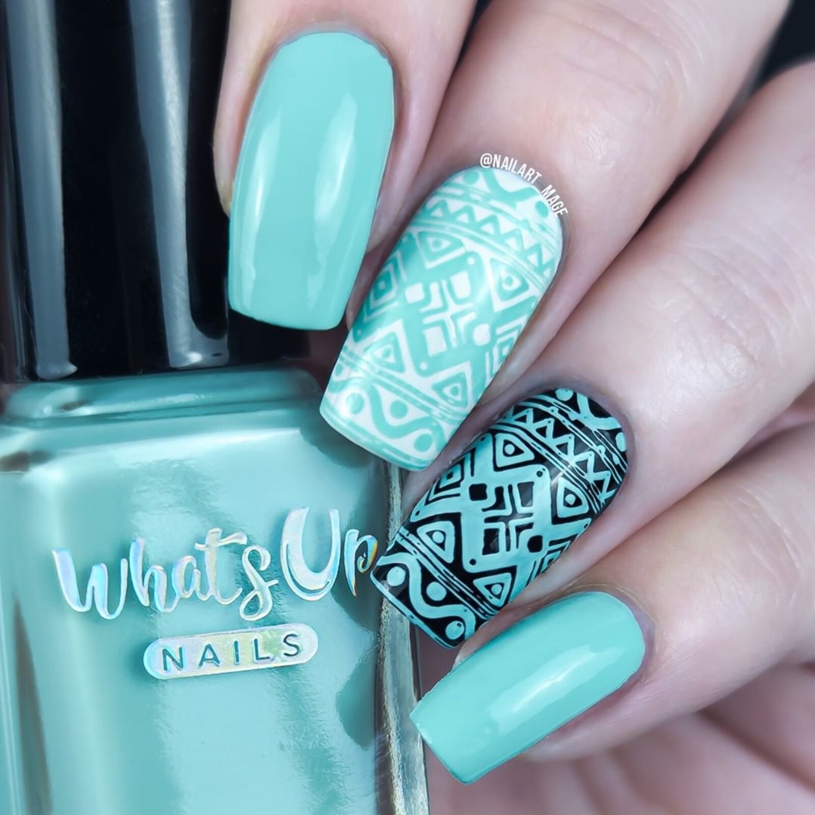 Commit Mint Problems Stamping Polish (Mint), Nail Polish for Nail Art
