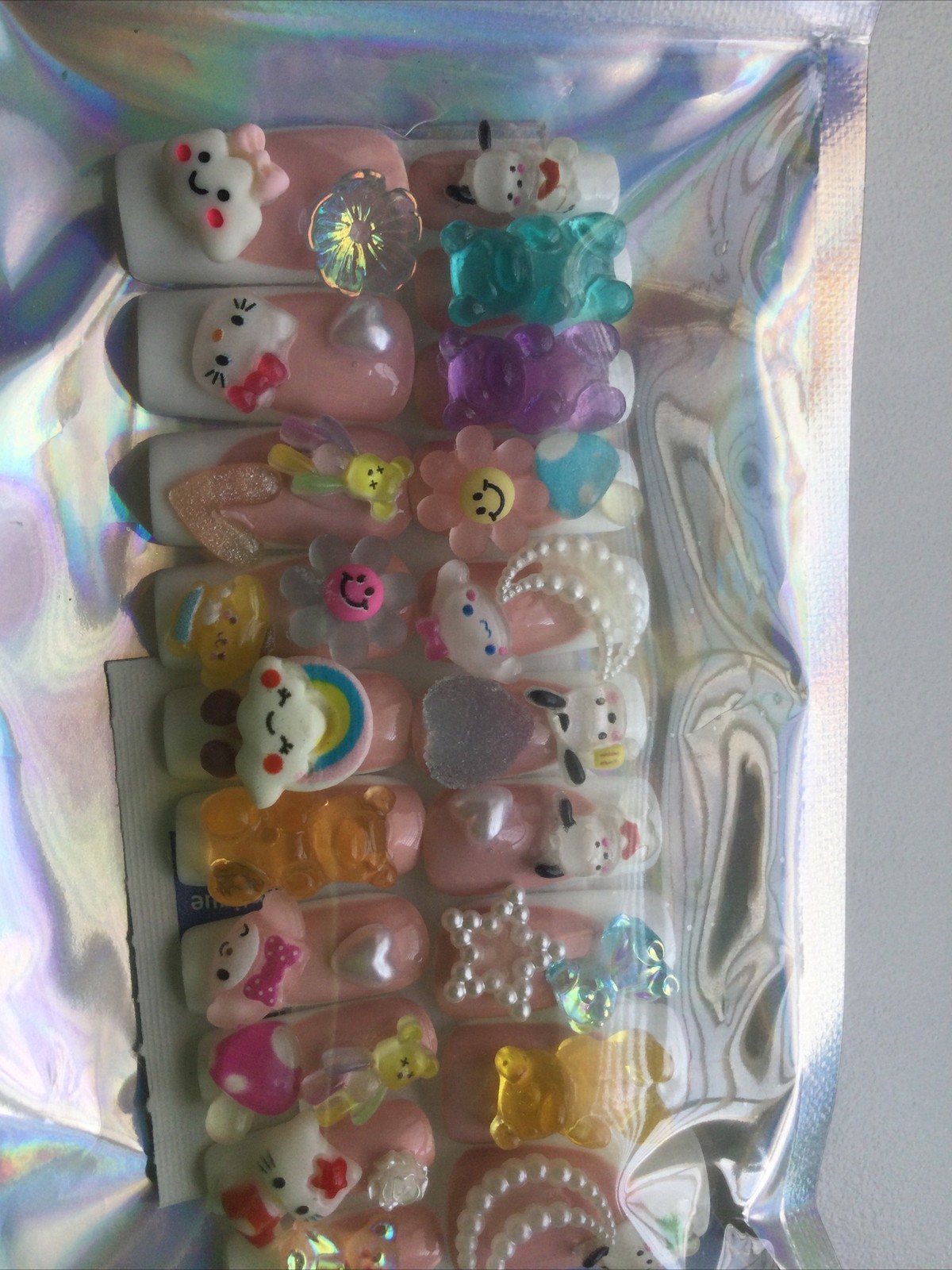 20pcs set Handmade Press On Nails, Medium Nails For Women, High Quality