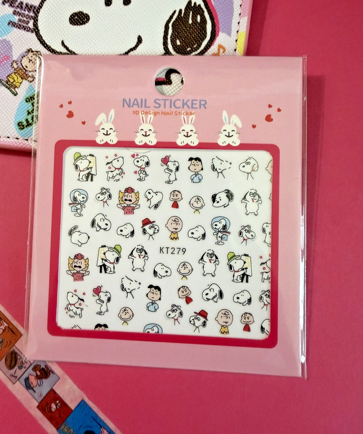 2 Sheet/Lot Snoopy Cartoon DIY Nail Art Stickers Transfer Decals