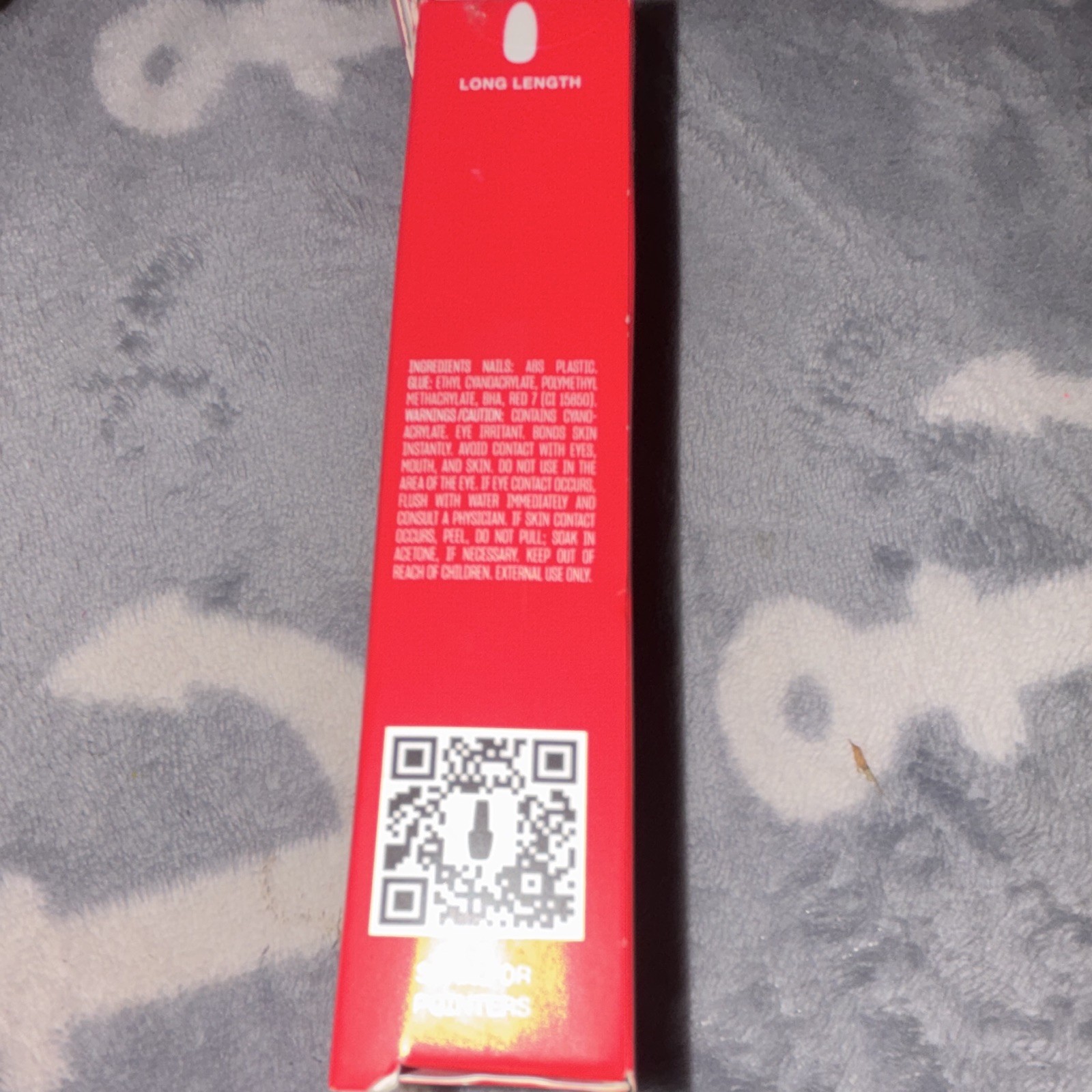 OPI Press On Nails Red Almond Long Shiny Reusable Vegan Full Cover Glue New