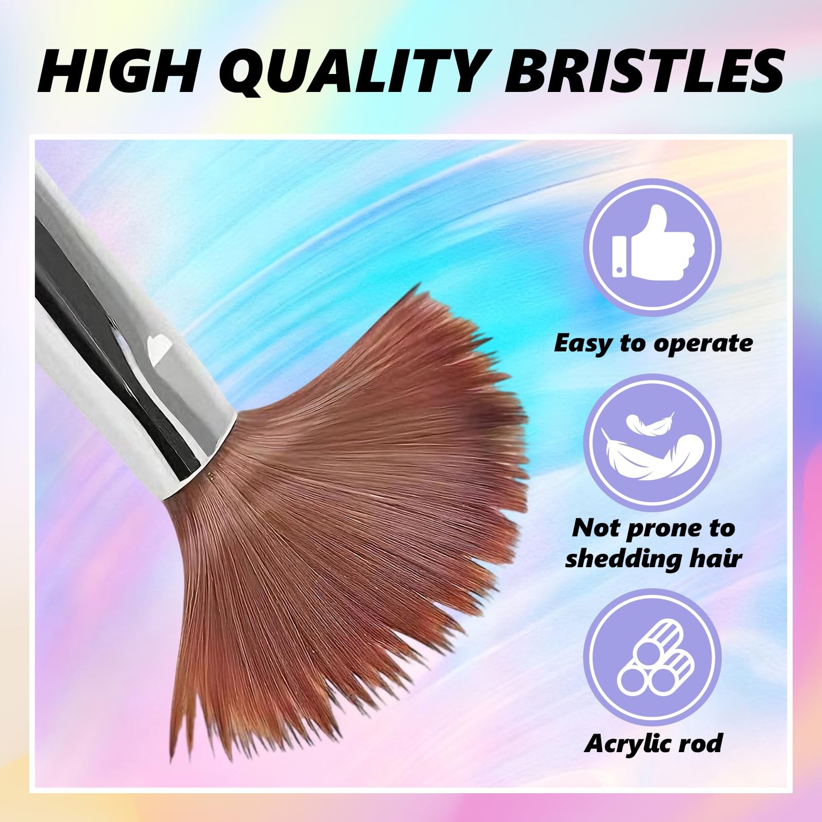 ,Acrylic Art Nail Kit with 6-Size Brushes (4/6/8/10/12/14) for Dip & Nail Art…
