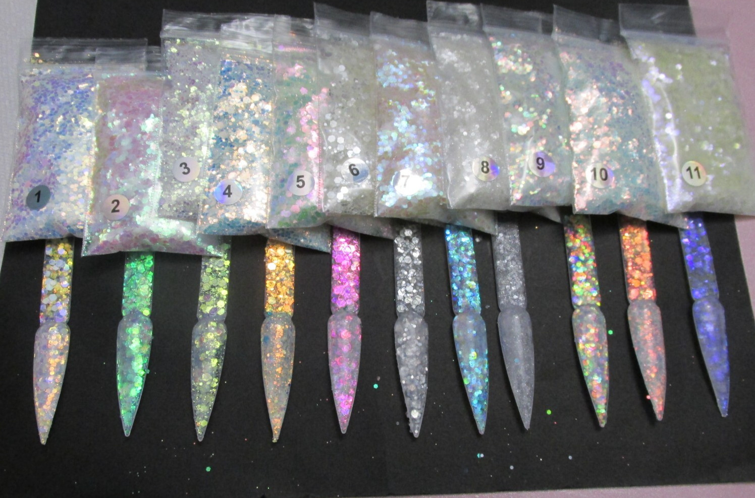 30 pieces Glitter Bundle for nail art