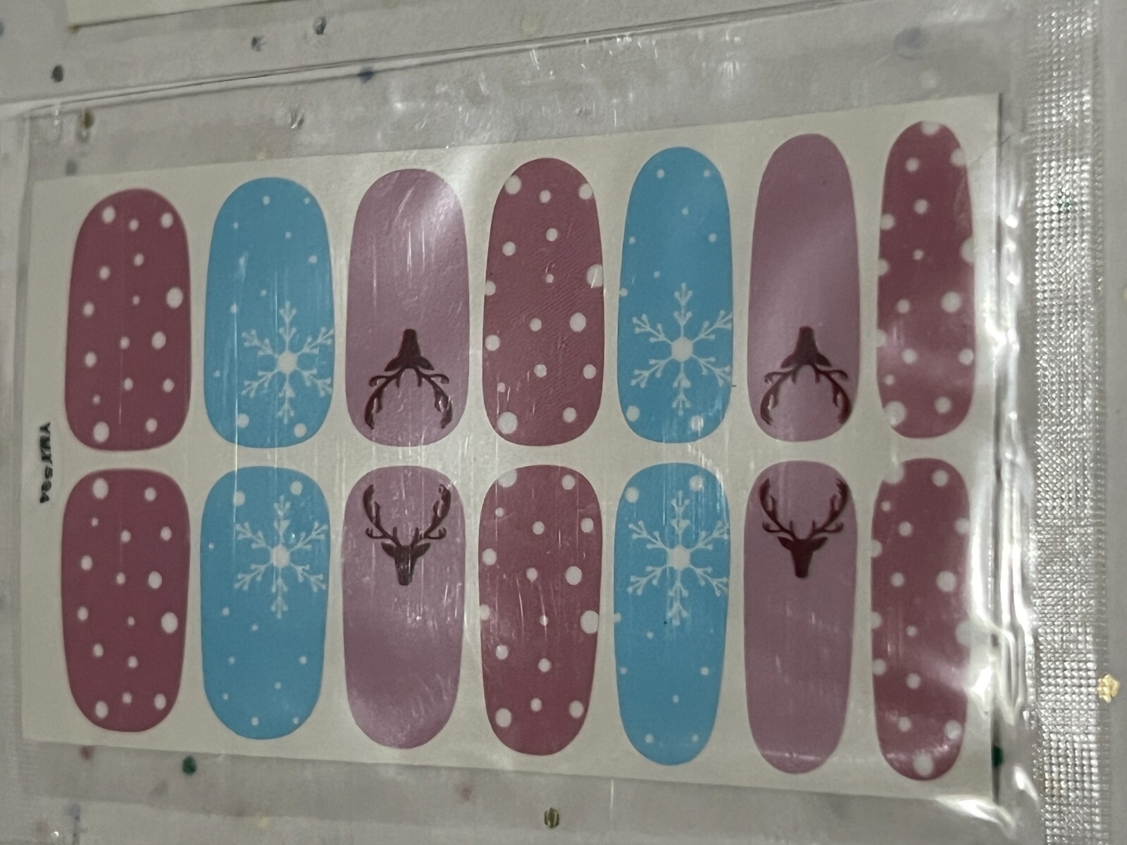2 SETS – Unbranded Nail Wraps Stickers Mani-pedicure Self Stick – Santa, Winter