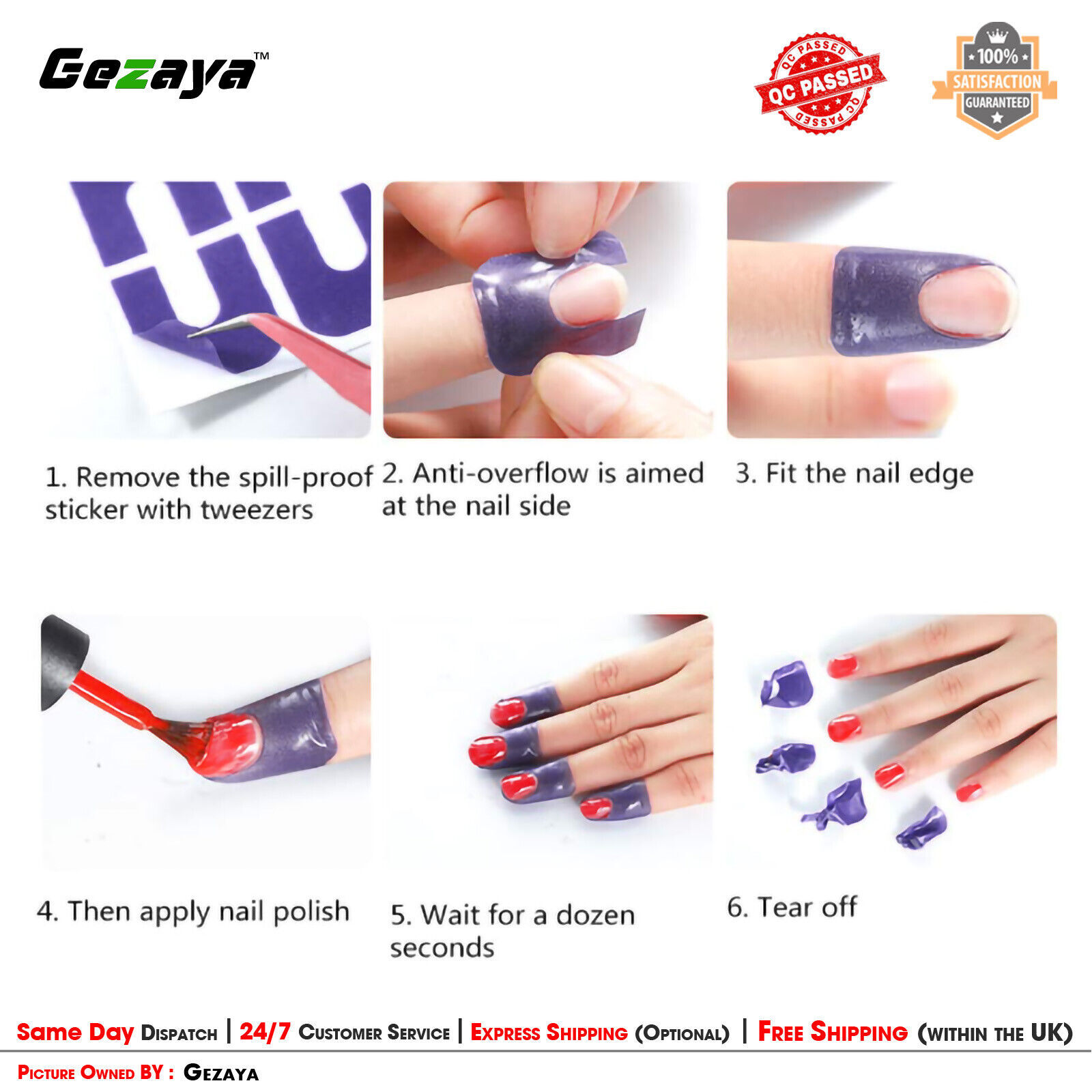Nail Peel Off Latex Cuticle Tape sheets Palisade Manicure polish Skin Protector