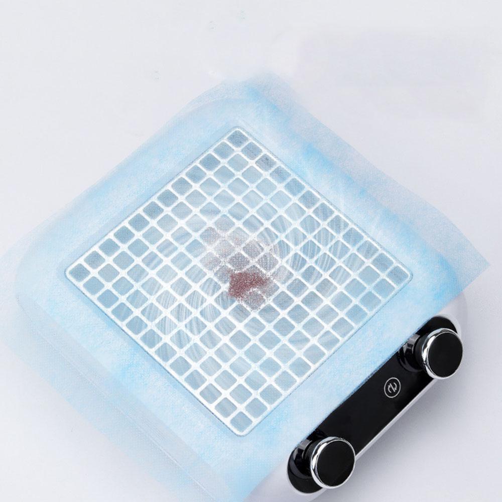 100pcs Disposable Nail Art Vacuum Dust Collector Non-woven Filter Paper Pink Blu