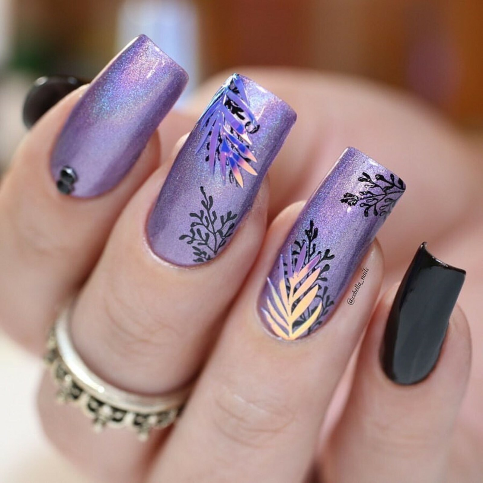 Whats Up Nails Botanical Garden Stickers (Purple) – Daily Charme Collaboration