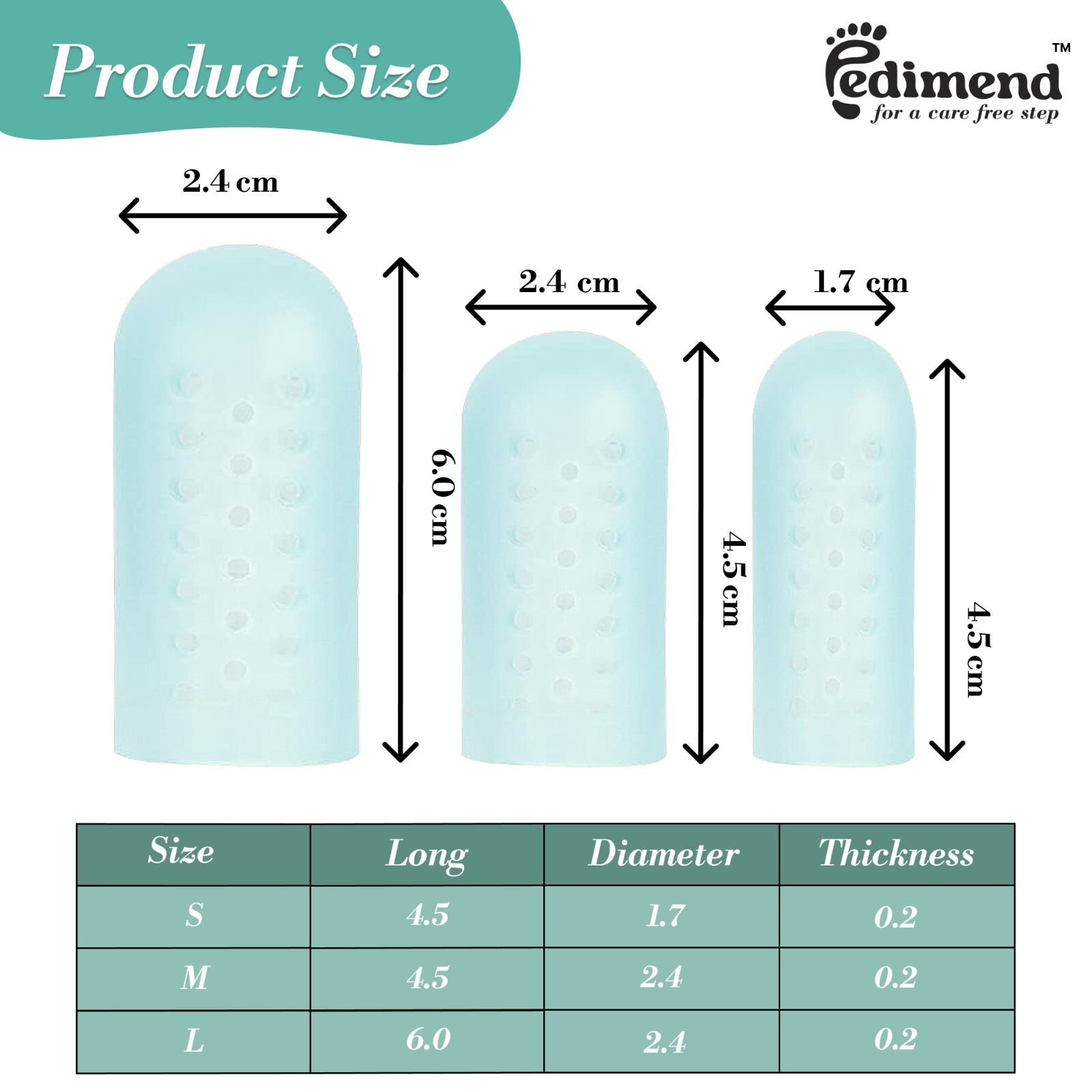 Silicone Toe Caps Breathable Big Toe Protector Prevents Corn Blisters Size S/M/L