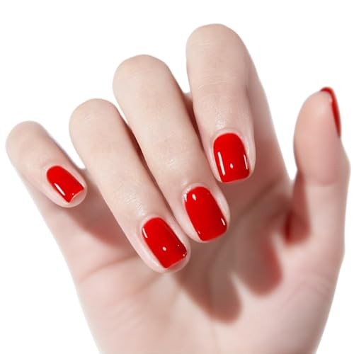 Red Nail Polish, 12ml Classical Red Quick Dry Nail Lacquer for Nail Art
