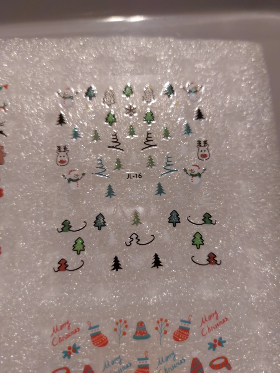 4 X Small Sheets Of Christmas Nail Art Stickers (Dn130) New