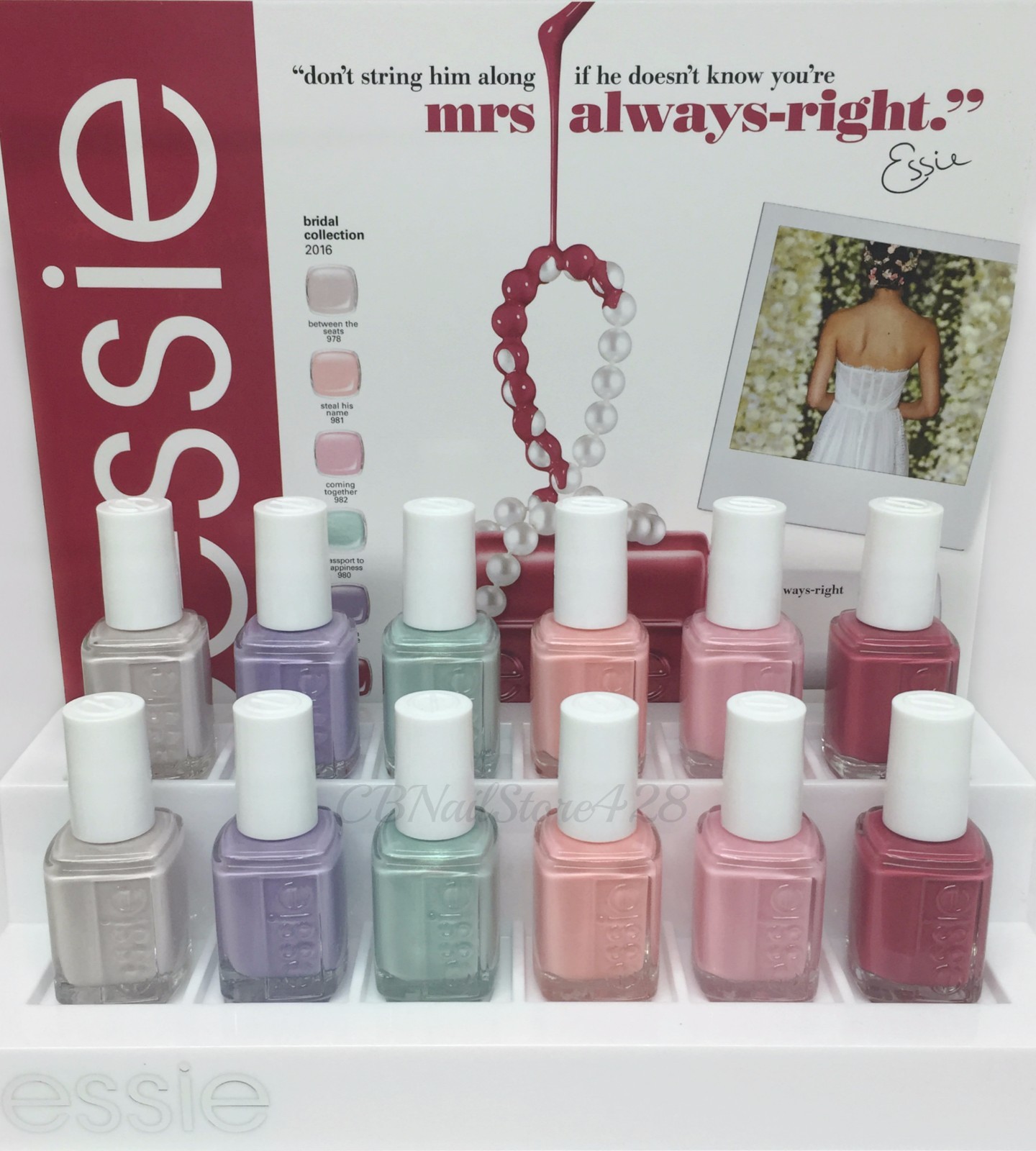 ESSIE NAIL LACQUER – BRIDAL- Mrs. Always-right 2016 – 0.46oz – Pick any Color