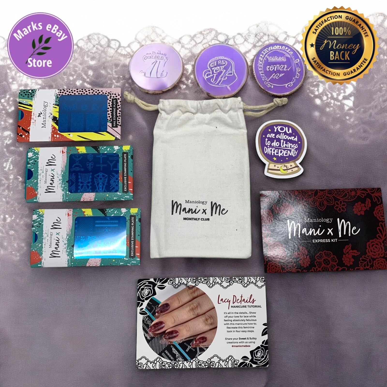 Maniology 2021 Sweet & Sultry Lace S&M Mani x Me Express Kit Complete New