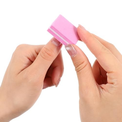 400 Mini Nail Buffers – 100/180 Grit Buffer Blocks for Acrylic & Natural Nails,