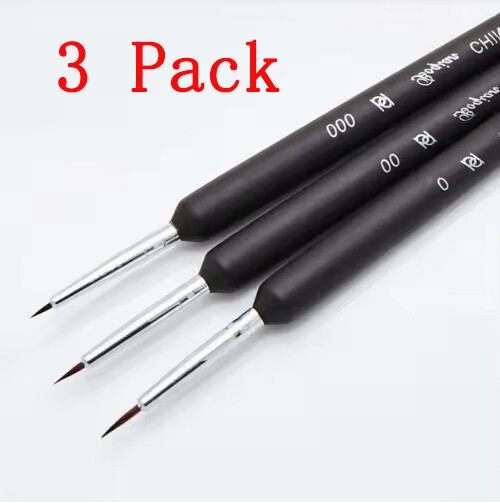 Wood Metal Kolinsky Sable Hair Acrylic Nail Brush Handle for Manicure Tools US