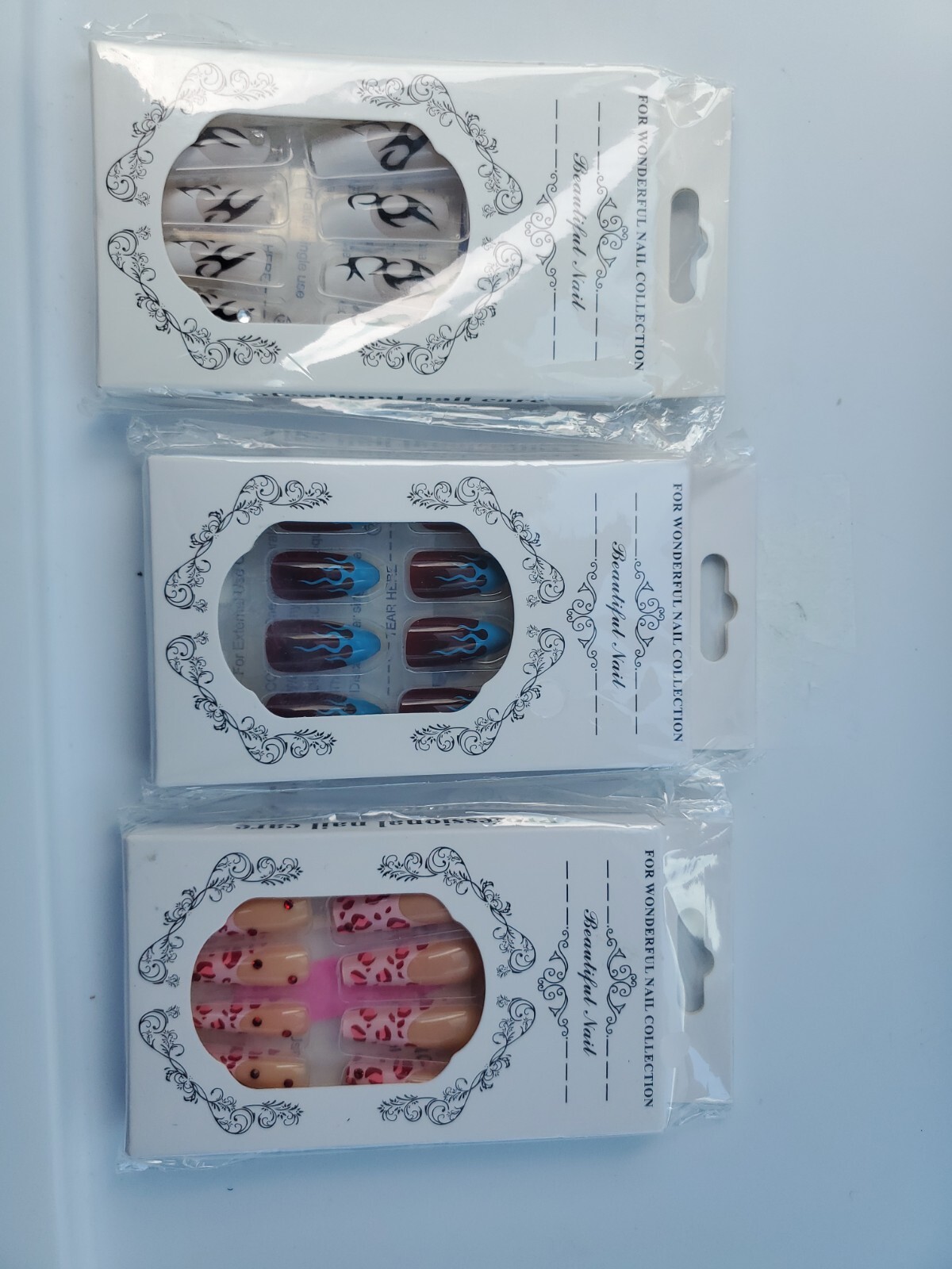 For Wonderful Nail Collection Assorted Packs Of 3, 24 pcs Each