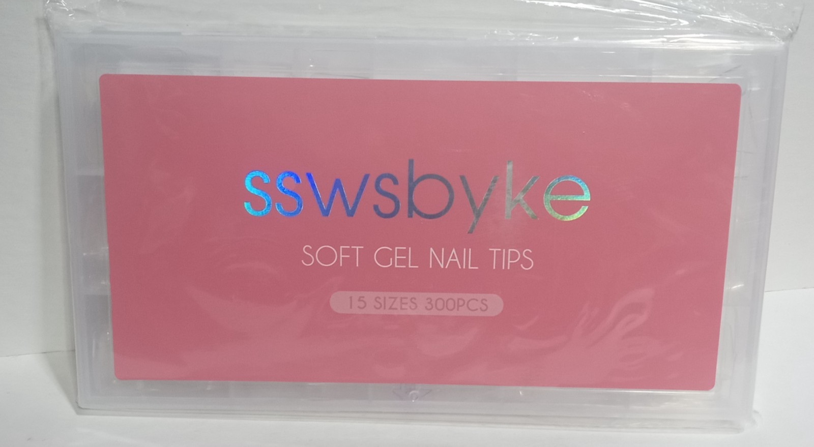 SSWSBYKE Soft Gel Nail Tips Kit for Nail Extensions – 15 Sizes, 300 Pieces