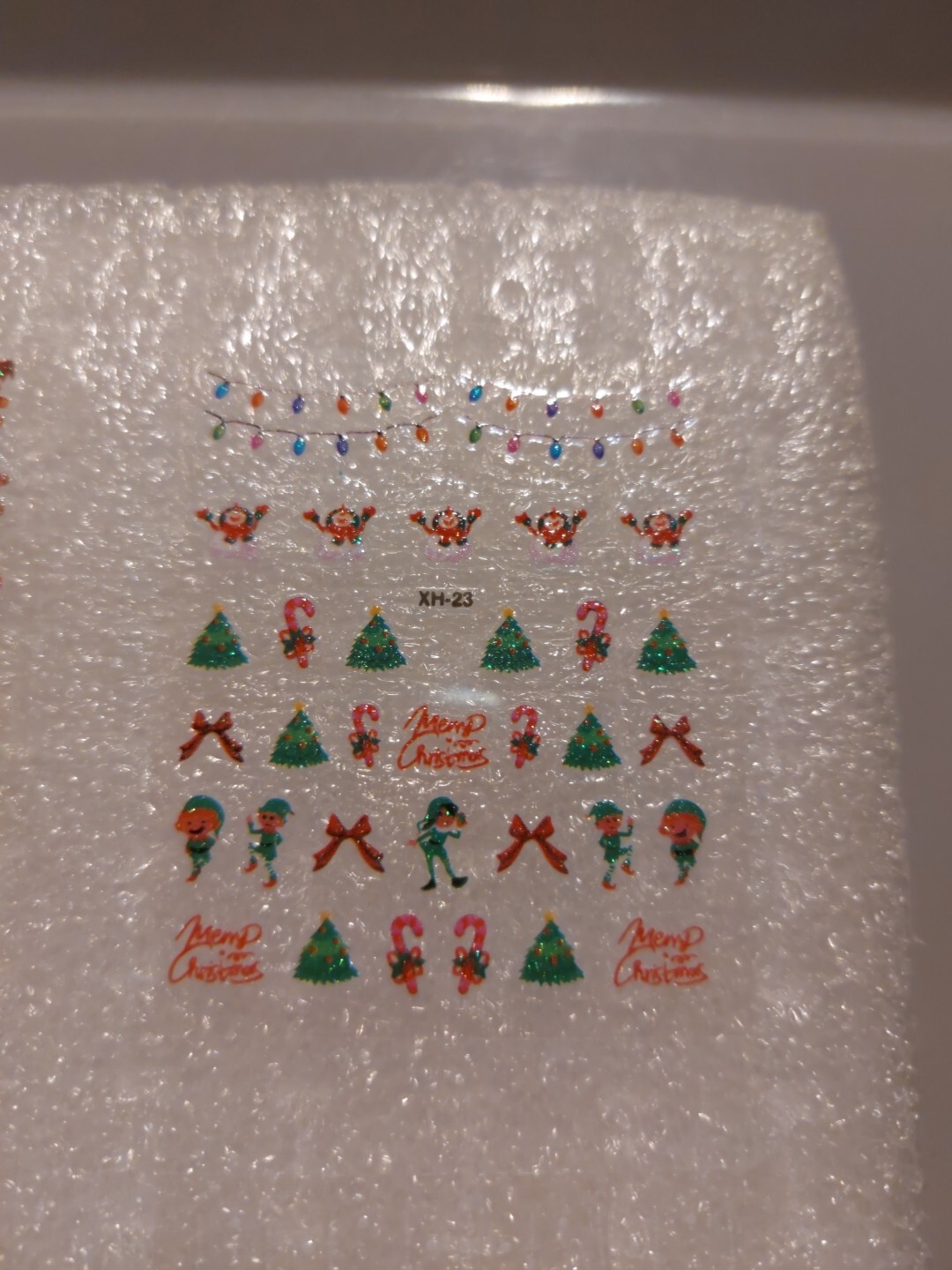 4 X Small Sheets Of Christmas Nail Art Stickers (Dn178) New