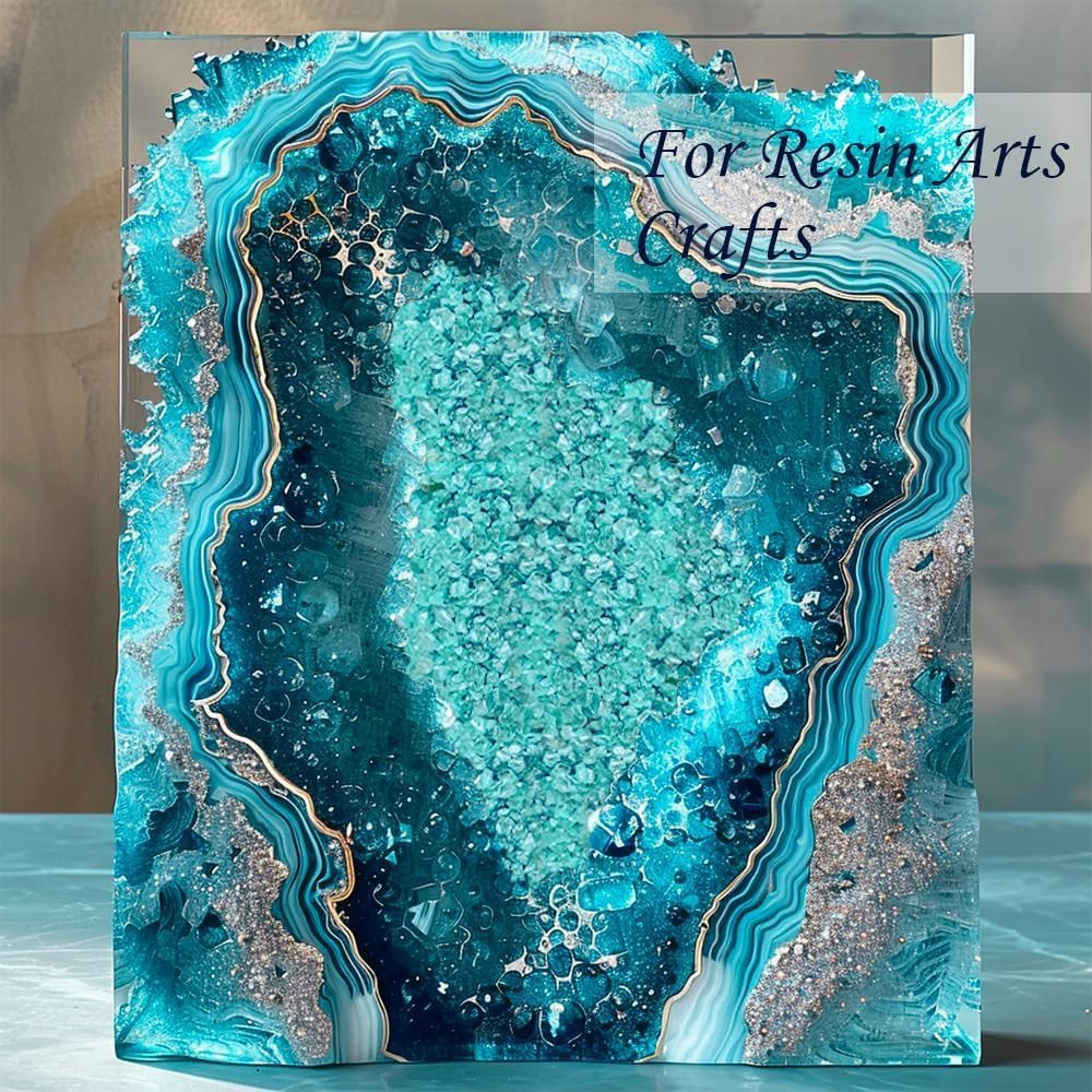 12 Box Colored Crushed Glass Sand for Resin Art,Crafts | Nail Arts,Small Broken