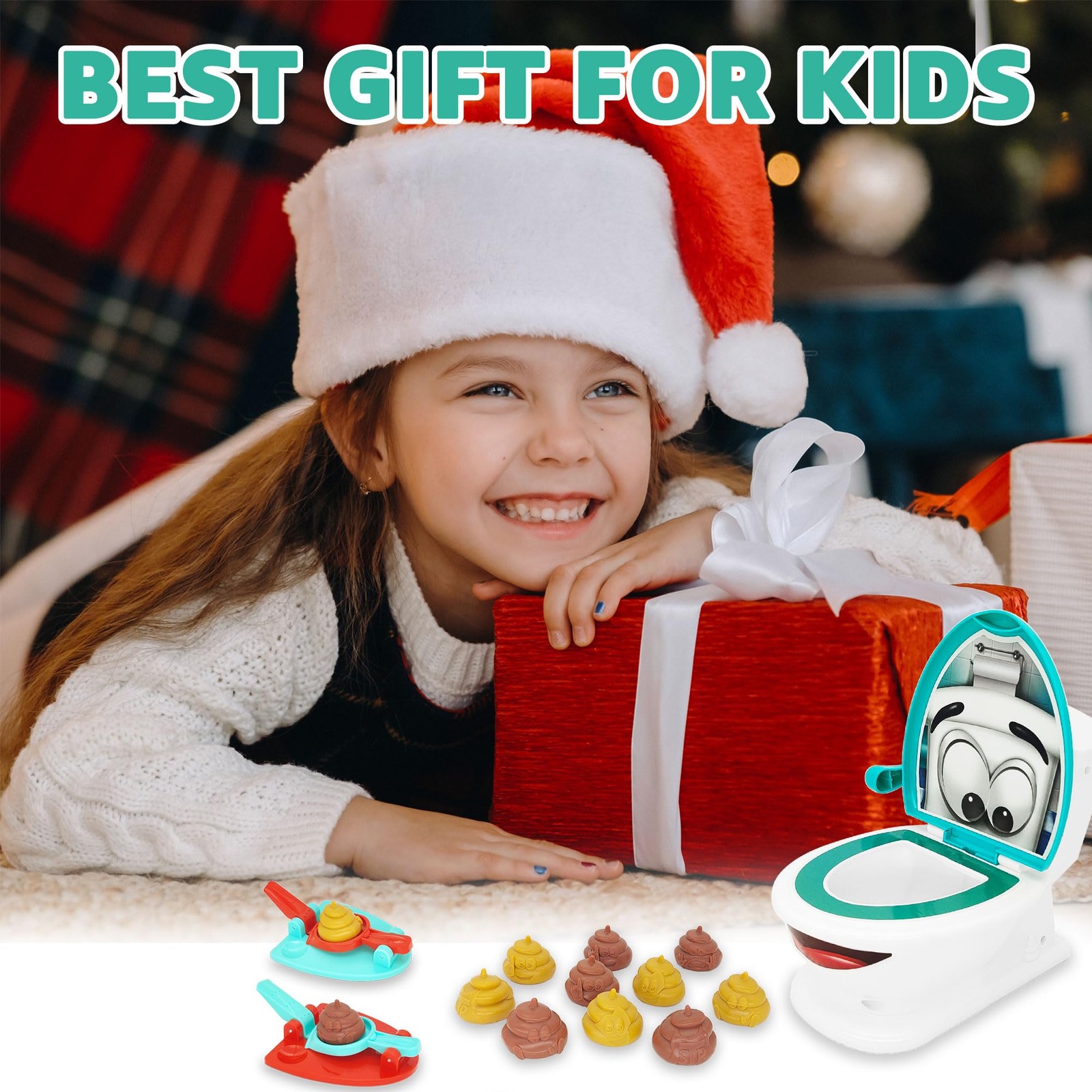 Anemeeoke Poop Family Game – Funny Shooting – Fast and Medium, White