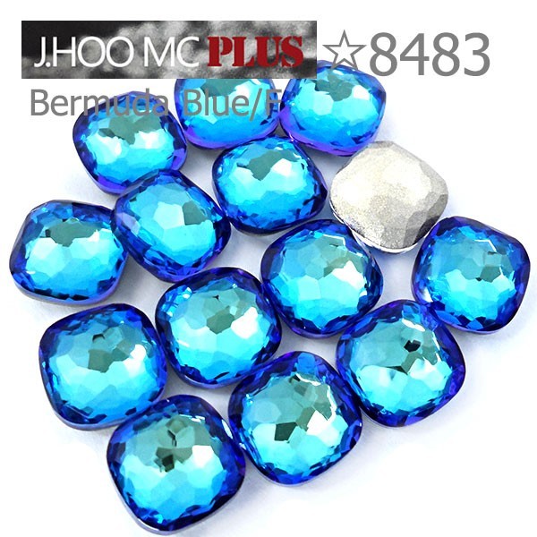 J.HOO Crystal 8483 Cushion V-Cut Fancy Rhinestones 8mm Nail Art (6pcs)
