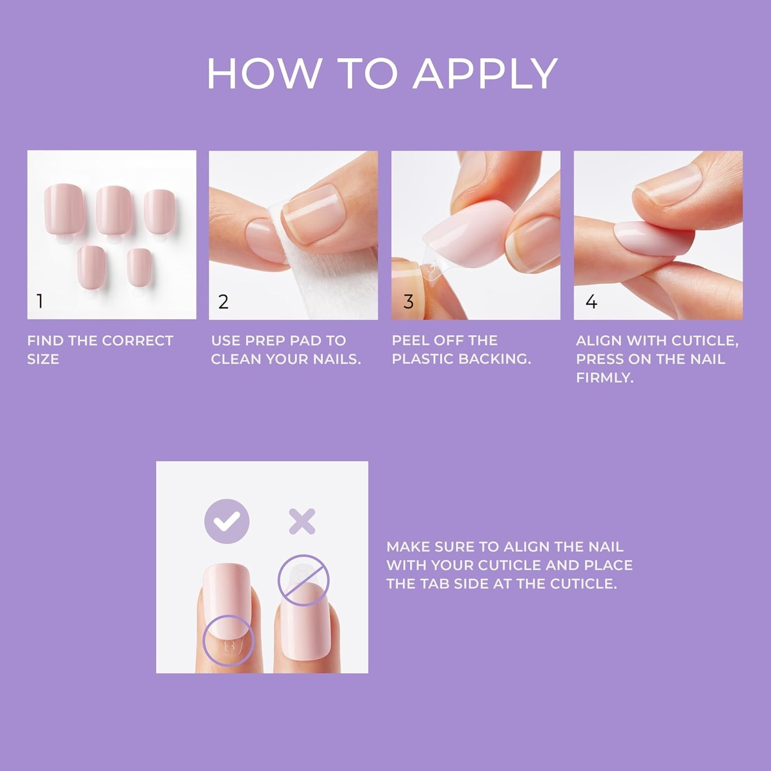 Effortless Glam: Kiss ‘Frosting’ Press-On Nails Set – 30 Glossy Nude Acrylics