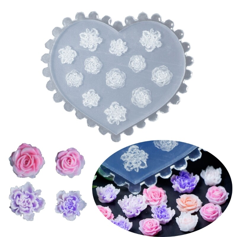 Silicone Nail Art Molds Embossing Nails Carving Templates for Nail Enthusiasts