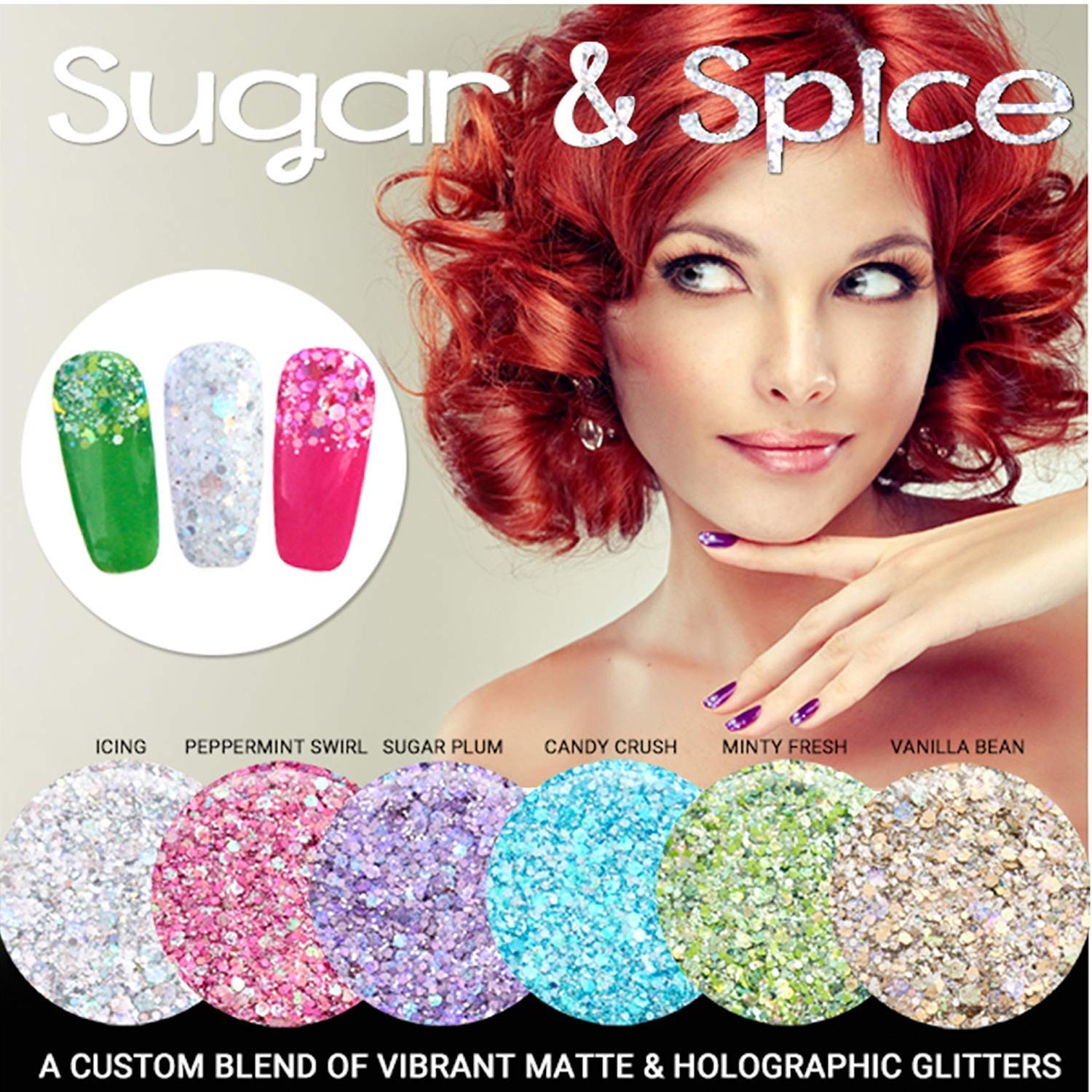 10g Icing Holographic Matte Chunky Mixed Glitter Cosmetic Festival Makeup
