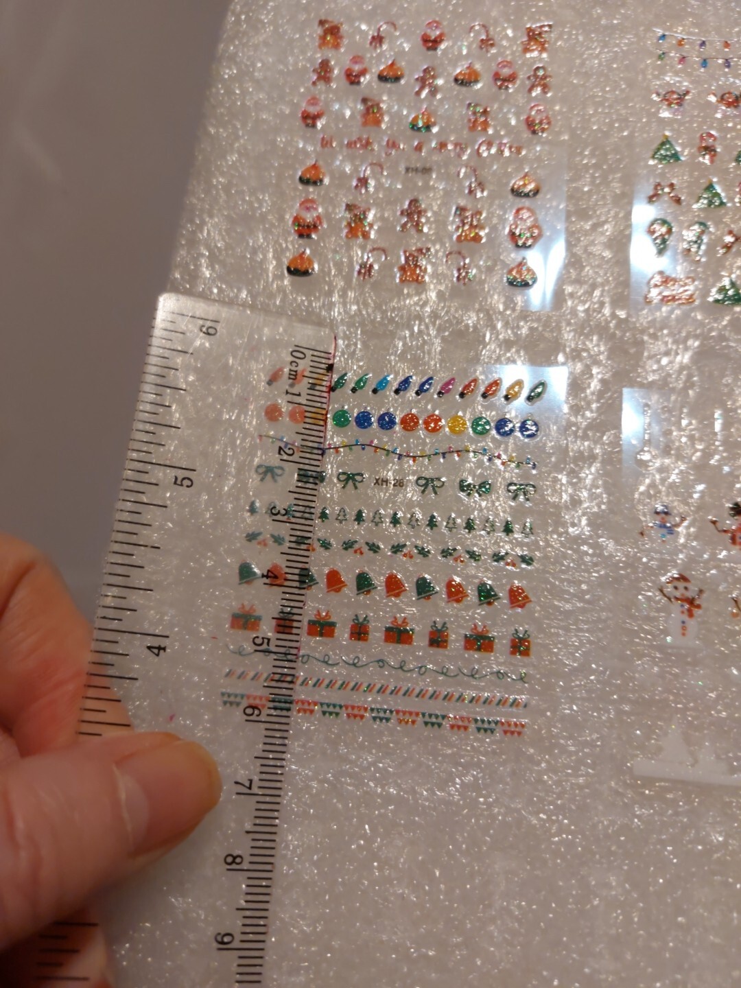 4 X Small Sheets Of Christmas Nail Art Stickers (Dn178) New