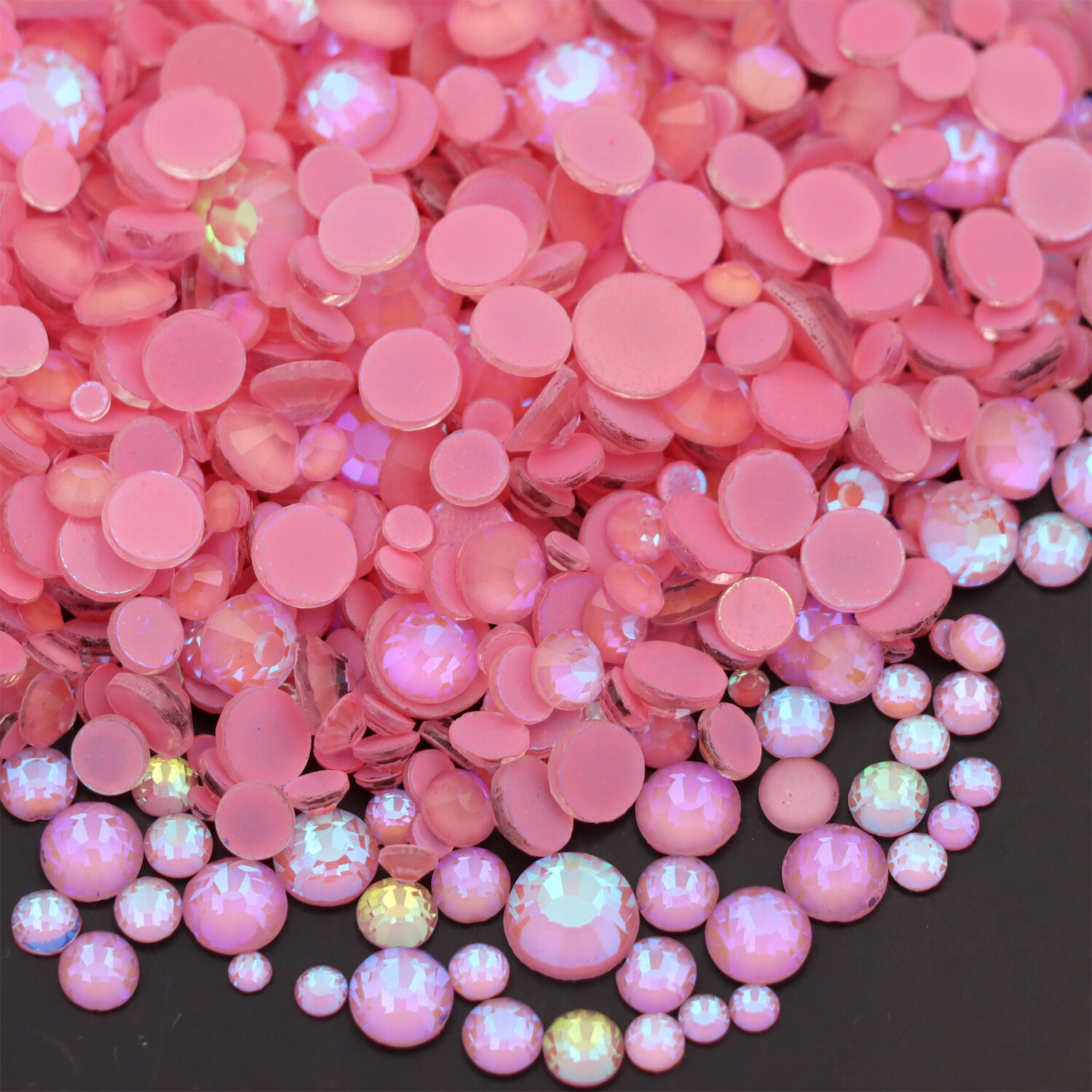 Neon Rhinestones Non Hotfix Flatback Stones Luminous Fluorescence Crystals