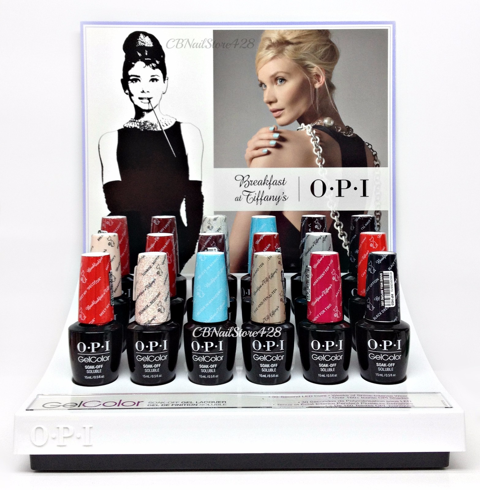 OPI Gelcolor Nail Polish- BREAKFAST at TIFFANY’S – Pick Any Color/Top/Base 0.5oz