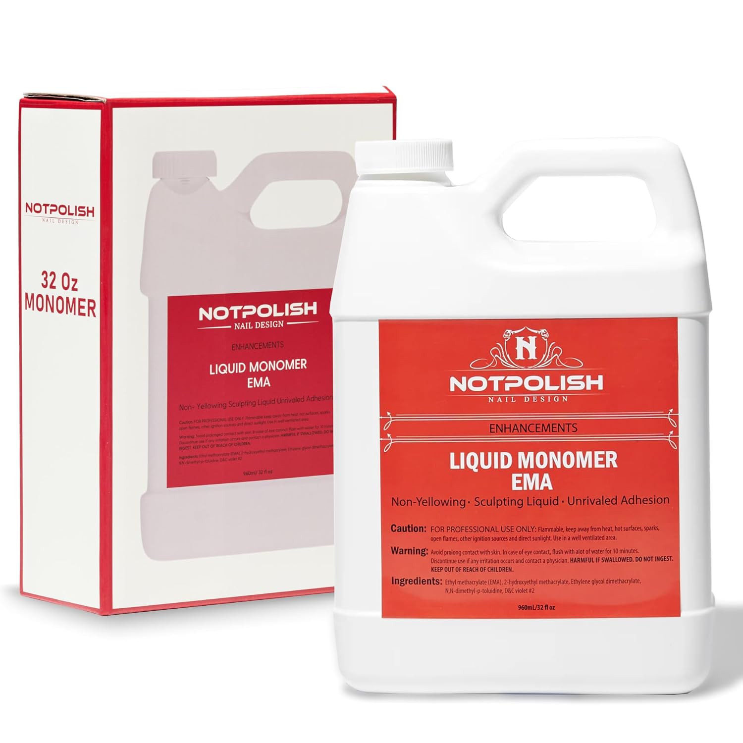 Liquid Monomer for Acrylic Nails – Professional Monomer Acrylic Nail Liquid, Low