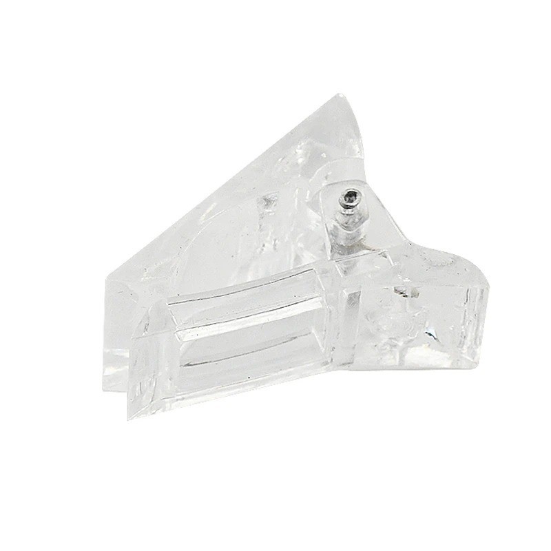10PCS Transparent Acrylic Nail Extension Clips UV Gel Builder Clamp Tool